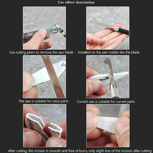 Manual Cutting DIY Hacksaw Mini Saw Straight Curved Mecha Mo