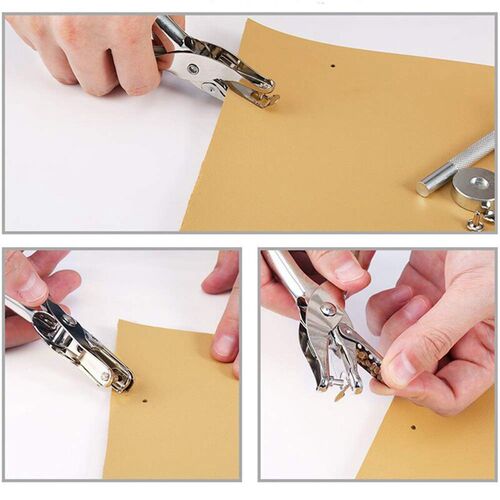 Metal Double Cap Rivets Studs Round Rivet for DIY Leather Cr