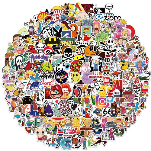 302pcs90s cartoon personality graffiti stickers decoration