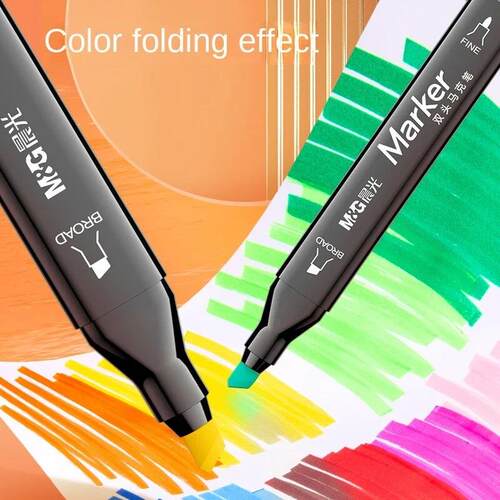 30 Colors Double-Ended Alcohol-Based Quick-Drying Markers St