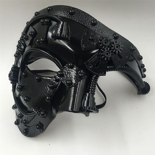 Steampunk  Phantom Masquerade Cosplay Mask Ball Half Face