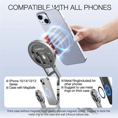 Foldable Magnetic Selfie  Tripod w Arca Plate 1/4-20 Cold Sh
