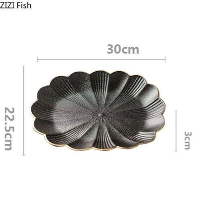 Creative Petal Ceramic Dinner Plate Dining Plate Restaurant