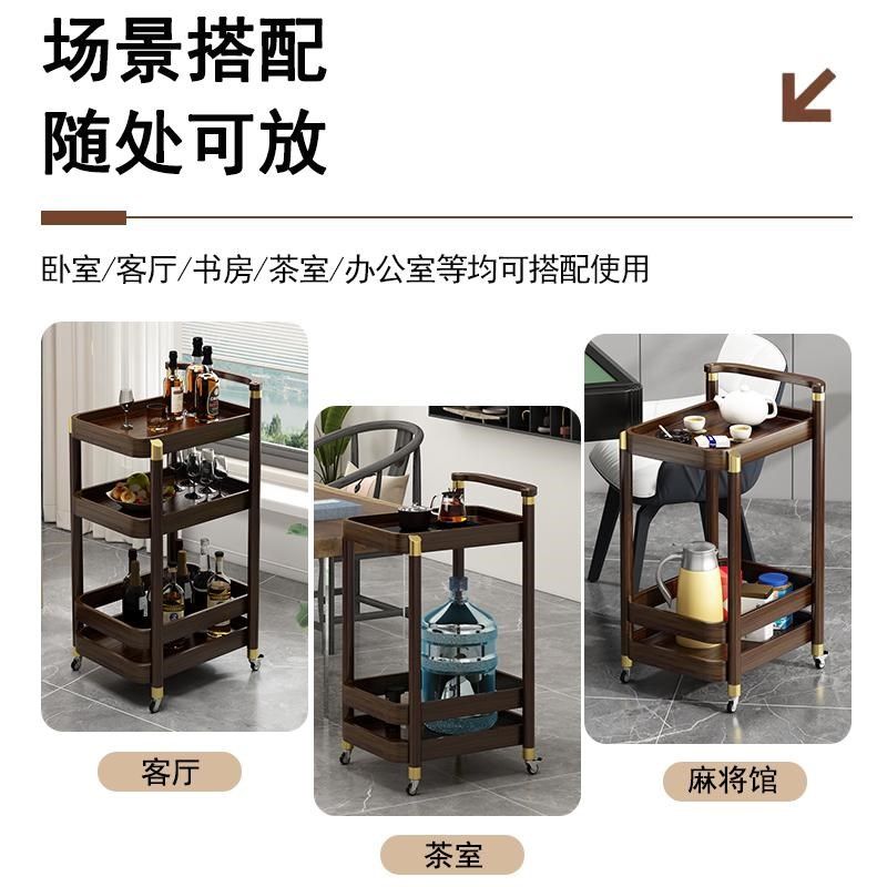 麻将桌小茶几沙发移动边几棋牌室茶台麻将机牌桌旁放置茶杯茶水架