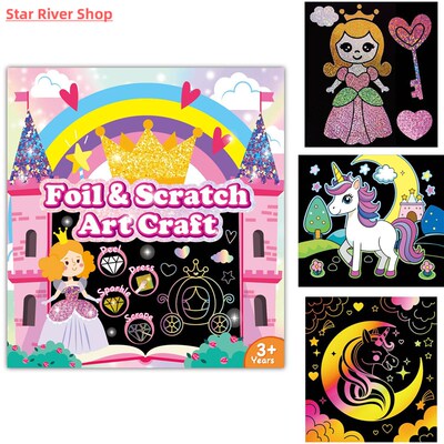 Art Craft Activity for Kids Fun Foil Princess DIY Toy Kit No