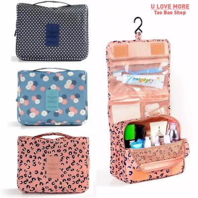 Men And Women Travel Cosmetic Bag Nylon Waterproof Makeup Ba
