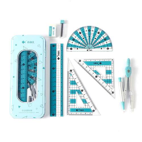 Compass Ruler 8 In1 Set Mathematical Geometry Plate Statione