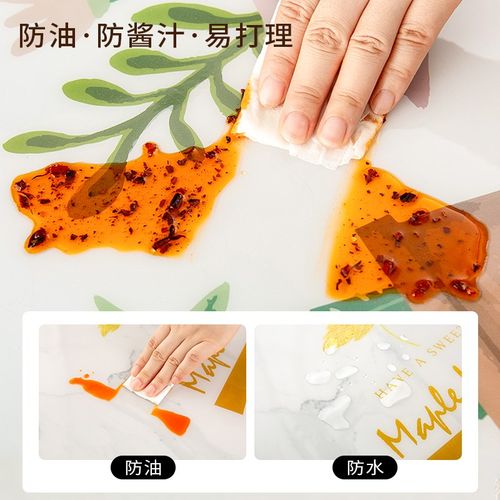 膨胀风餐桌垫软玻璃pvc防油防水桌面防烫长方形可裁剪家用保护垫