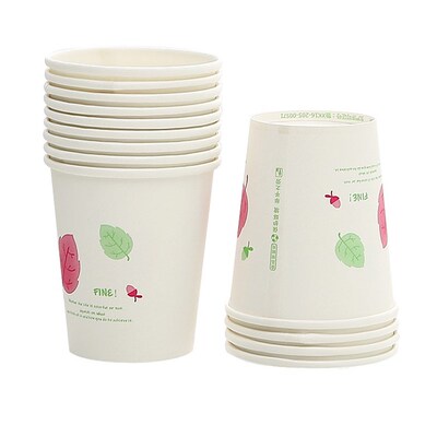 100 household disposable paper cups coffee hot drink cups