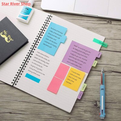 Self-Stick Memo Pads Planner Paper Tabs Notepad Stickers