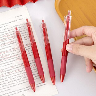 Red Office Pen for Teachers Grading Large Capacity Neutral P