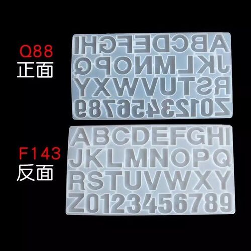 Epoxy resin mold alphabet letter numbers silicone mould Kit