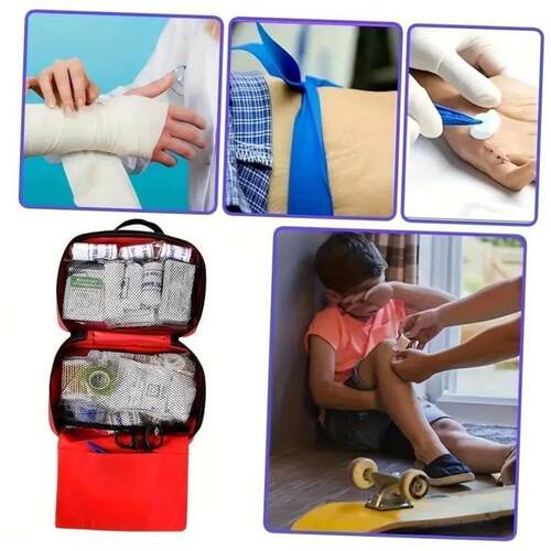 First Aid Kit, Multi-purpose Emergency Medical Portable Medi