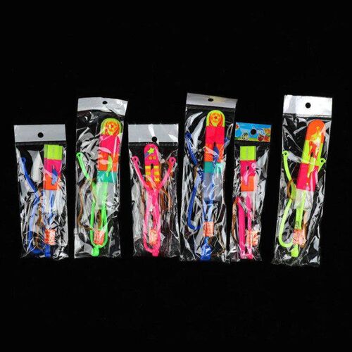 6PCS Outdoor Shining Rocket Flash LED Light Night Kids Lumin