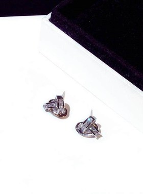 Exquise design Iced Out Cycle Buckle Earring for Women Top