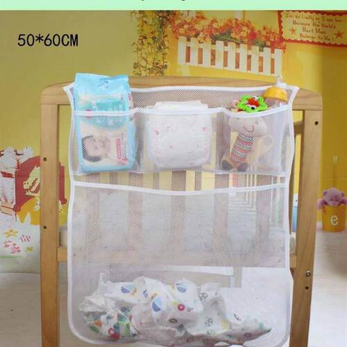 Baby Cot Bed Hanging Storage Bag Crib Organizer Toy Diaper n
