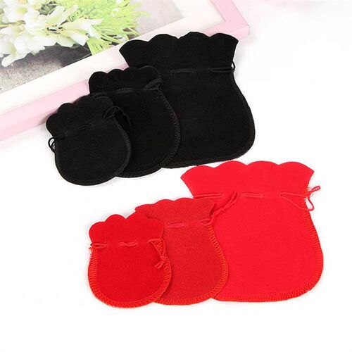 1-10pcs/lot Drawstring Velvet Bag Drawstring Calabash Pouch