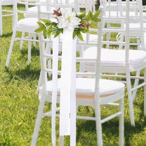 Wedding Chair Back Flower Floral Arrangement for Ceremony