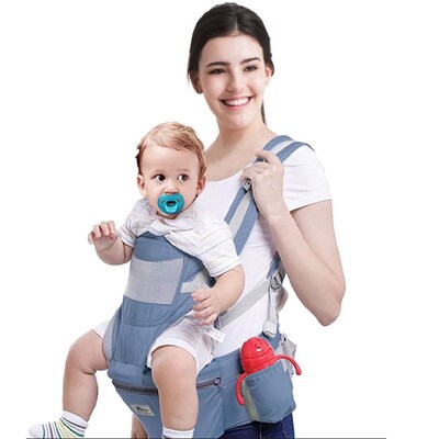 Baby Carrier Waist Stool With Storage Bag Kangaroo Shoulder