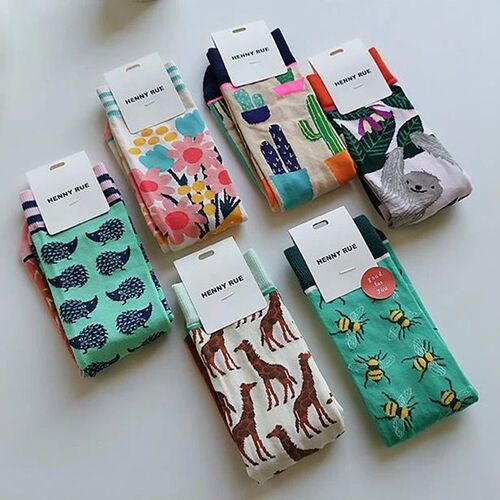 Fashion Colorful Spring Autumn Stocking  Womens Socks  Plan