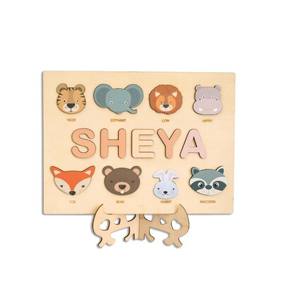 Personalized Name Puzzle Customized Educational Wooden Puzzl