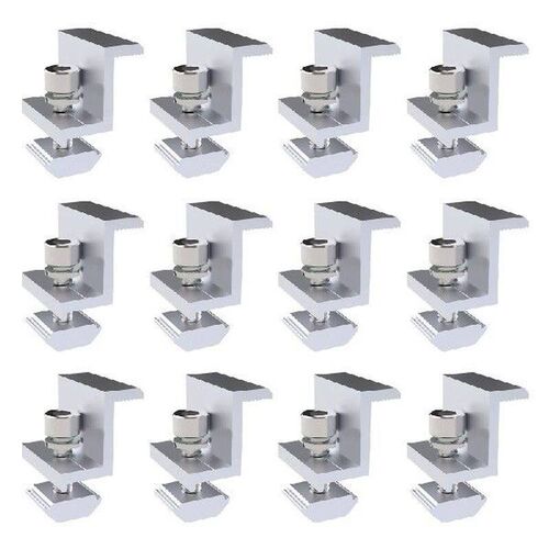 12 Pcs Solar End Clamp Adjustable Solar Panel Mounting
