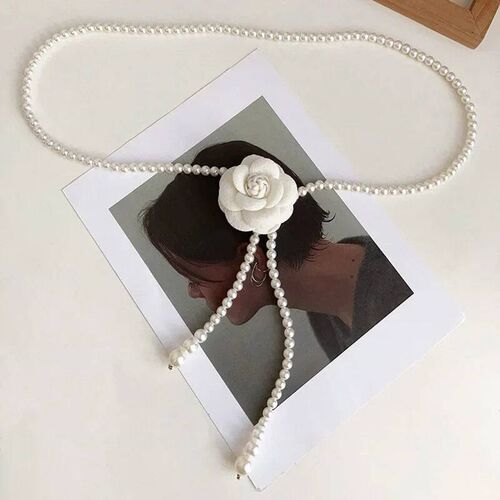 Women Floral Waist Chain Accessories 110cm Fragrant Flowers