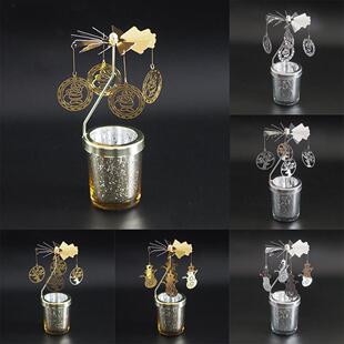 merry Metal elk snowflake Christmas Candlestick