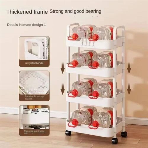 4/5 Layers Trolley Bookshelf Kitchen Storage Rack Kitchen Co