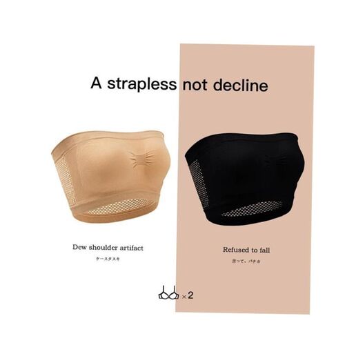 Large Size Women Strapless Bralette Non-Padded Tube Top Bra