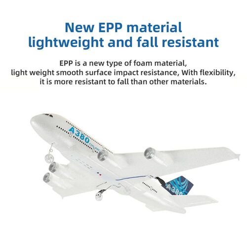 2025 Newest A380 RC Plane 3CH 2.4G EPP Remote Control Machin
