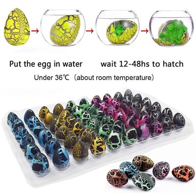 10pcs/set Magic Dinosaur Eggs Hatching In Water Growing Dino