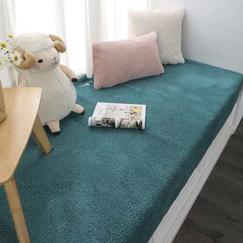 Bay Window Mat Windowsill Mat Modern Simple Cashmere Thicken