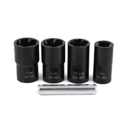 Drive Impact Bolt Nut Removal Extractor Socket Tool Set