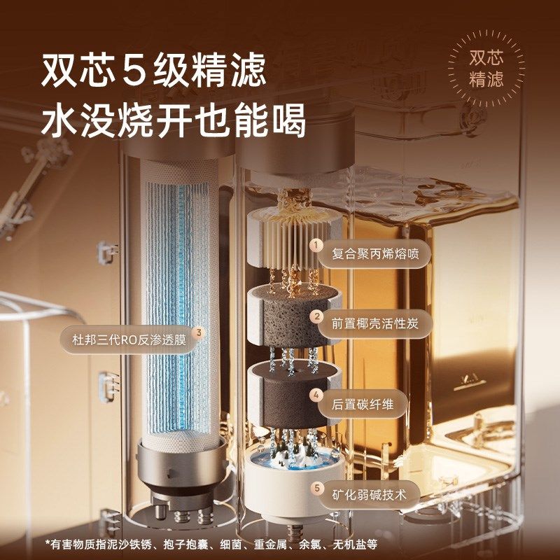 贝昂净饮机含锌弱碱水小型台式桌面免安装智能反渗透一体家用直饮,厨房电器,台式净饮机,淘宝优惠券,粉丝福利购,淘宝优惠卷