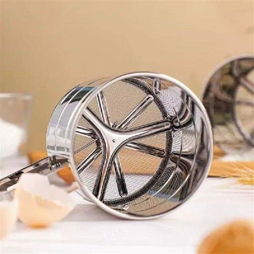 Baking Flour Sifter Food Strainers Powder Stainless Steel