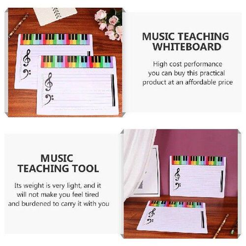 Music Notes Exercise Board White Writable Staff Whiteboard