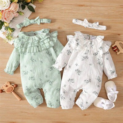0 to 12 Months Baby Girl Romper Newborn Baby Girl Bodysuit F
