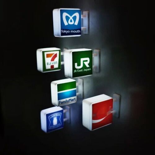 3d Magnetic Fridge Stickers Convenience Store Magnets Light