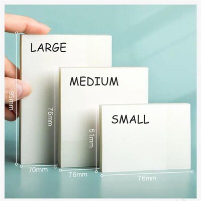 Transparent Sticky Notes with Scrapes Stickers Paper Clear s