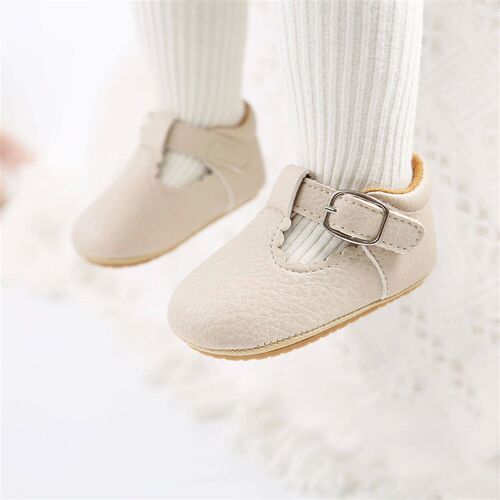 Vintage Baby Shoes Newborn Infant Boy Girl Classical PU Soft