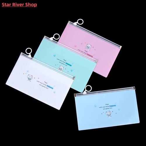1/4Pcs Cartoon Mask Cover Bag Portable Facemask Holder Face