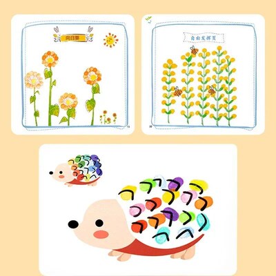 Creativity Finger Painting Set for Kids Drawing Coloring Boo