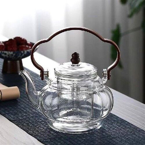 900ML Steaming and Boiling Dual-purpose Glass Teapot With