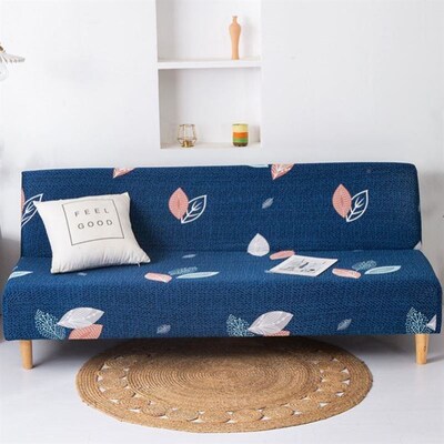 Folding armless sofa bed cover elastic universal sofa cover