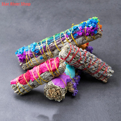 White Sage Incense with flower Flavor Incense Bundles Smudge