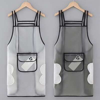 Waterproof Apron Cooking Kitchen Aprons For Women Home Clean