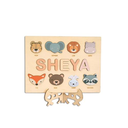 Personalized Name Puzzle Customized Educational Wooden Puzzl