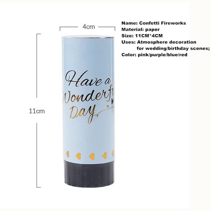 2 pcs Confetti Party Popper Cannon Handheld Fireworks图片