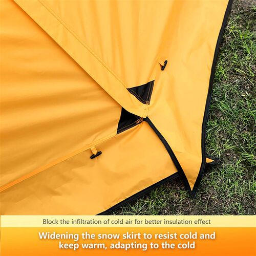 BISINNA 4 Season Camping Tent With Snow Skirt 2 Person Doubl